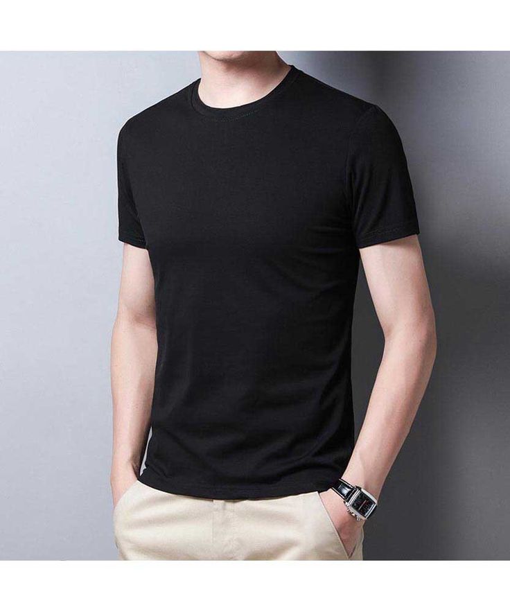 Round Neck Plain Tshirt